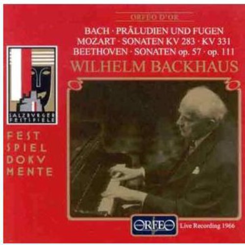 the album cover for Bach / Mozart / Beethoven / Backhaus - Preludes & Fugues / Sonatas