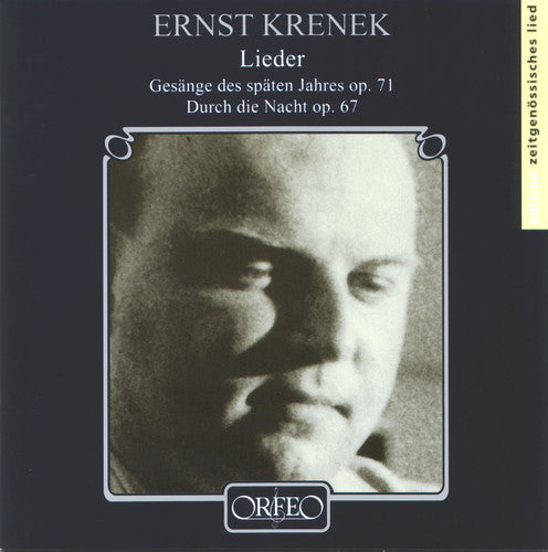 the album cover for Krenek / Himmelheber / Sturludottir / Bauni - Durch Die Nacht / Gesange Des Spaten Jahres