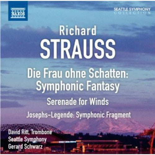 the album cover for Gerard Schwarz - Die Frau Ohne Schatten: Symphonic Fantasy