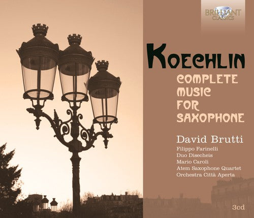 the album cover for Orchestra Città Aperta - Complete Music for Saxophone