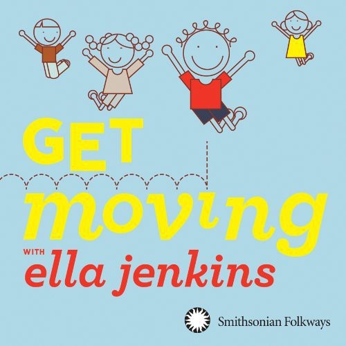the album cover for Ella Jenkins - Get Moving with Ella Jenkins