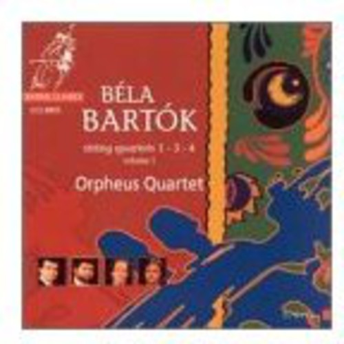 the album cover for Orpheus String Quartet - Béla Bartók: String Quartets 1, 3, & 4, Vol.1