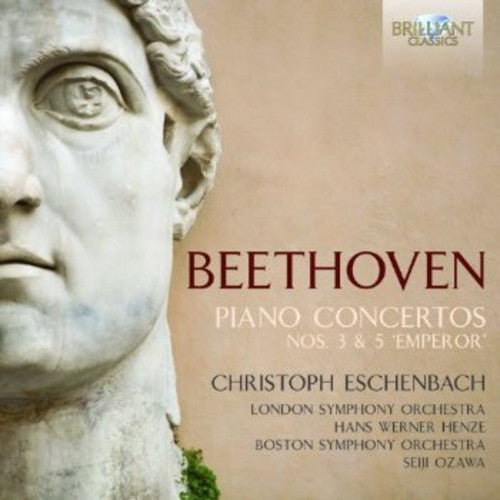 the album cover for Beethoven / Christoph Eschenbach - Piano Concerto 3 & 5 Emperor