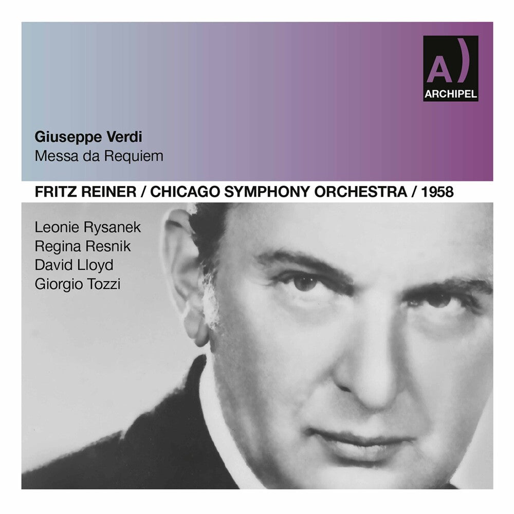 the album cover for Verdi / Rysankek / Resnik / Cso / Reiner - Messa de Requiem