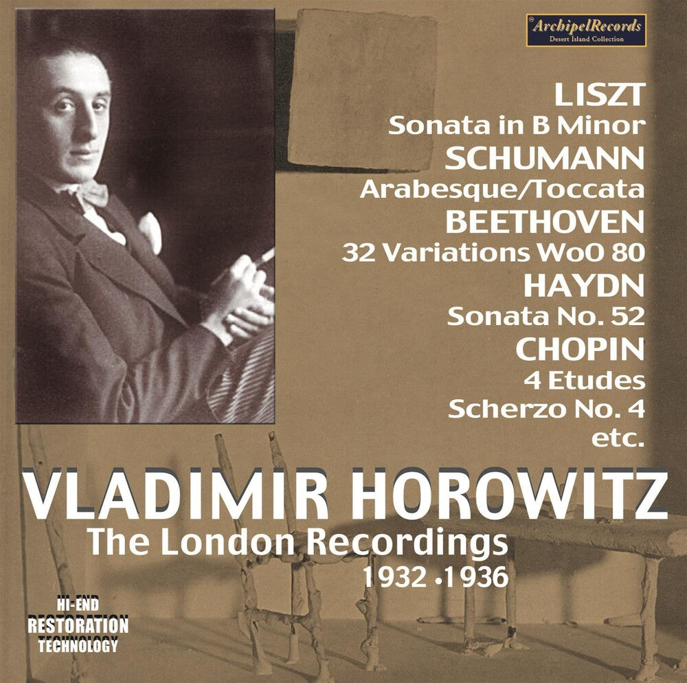 the album cover for RCA Victor Symphony Orchestra - Vladimir Horowitz-Die London