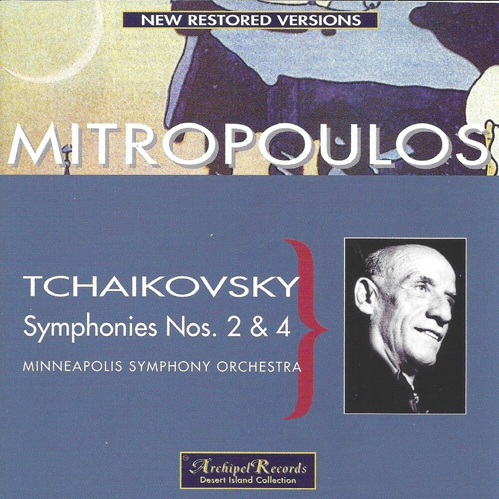 the album cover for Tchaikovksy / Mitropoulos - Sym 2 & 4-Minneap