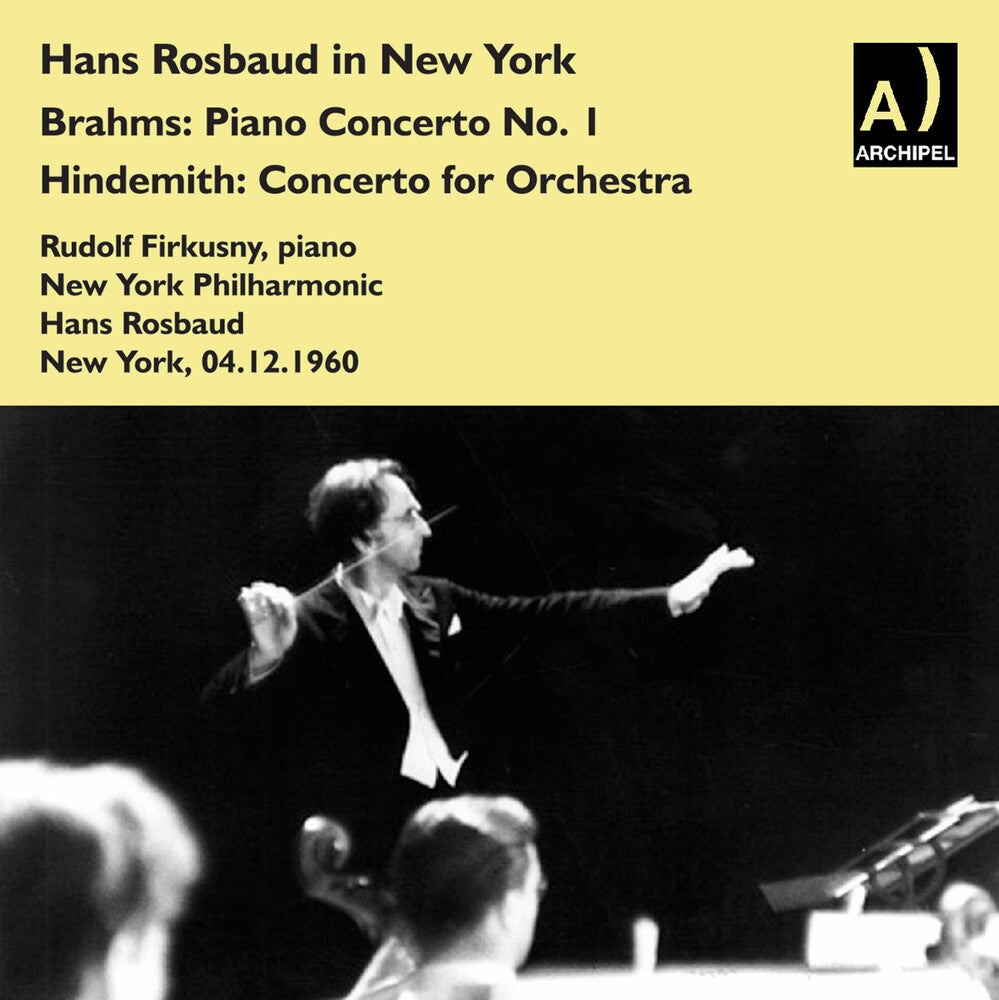 the album cover for Brahms / Rosbaud - Pno Con 1 R. Firkus