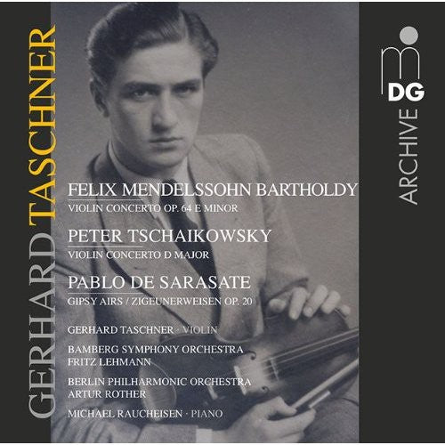 the album cover for Tchaikovsky / Gerhard Taschner - Violin Concertos