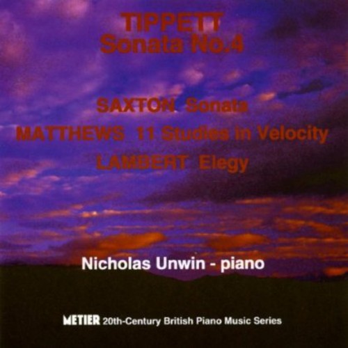 the album cover for Nicholas Unwin - Piano Works