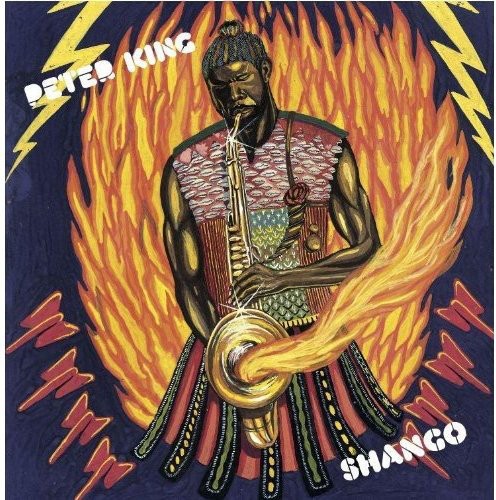 the album cover for Peter King - Shango