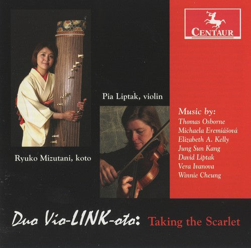 the album cover for Duo vio-LINK-oto - Taking the Scarlet