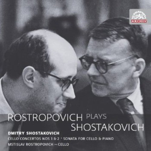 the album cover for Shostakovich / Rostropovich / Czech Philharmonic - Rostropovich Plays Shostakovich