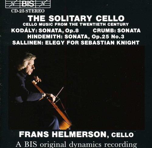 the album cover for Frans Helmserson - Solitary Cello / Various