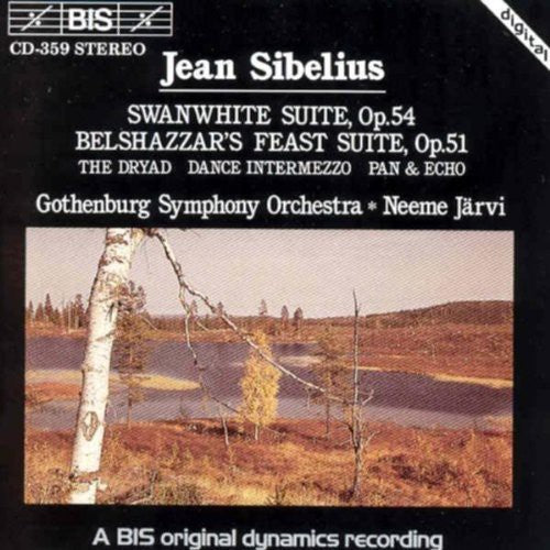 the album cover for Neeme Järvi - Swanwhite Suite / Belshazzar's Feast