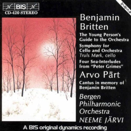 the album cover for Neeme Järvi - Symphony for Cello & Orchestra