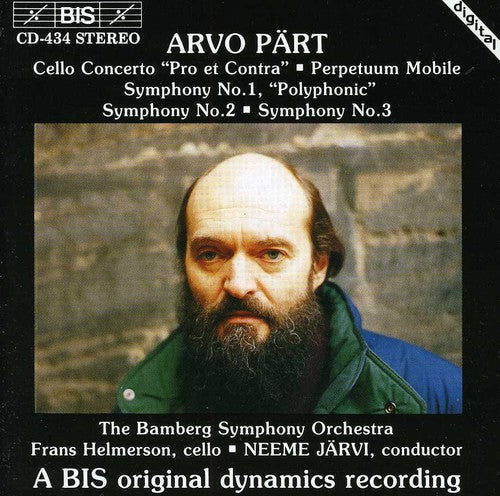 the album cover for Neeme Järvi - 3 Symphonies / Cello Concertos