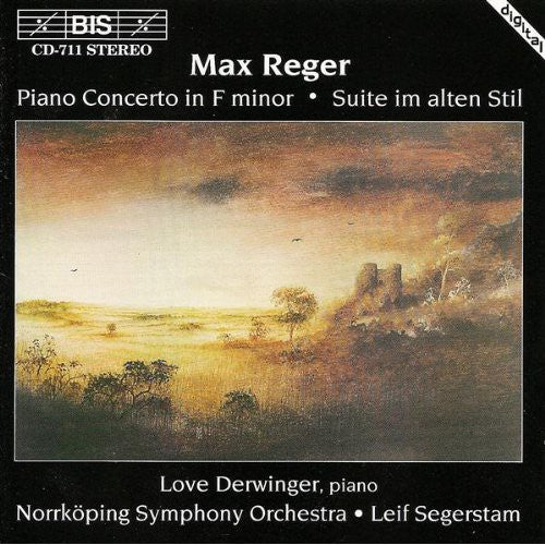 the album cover for Love Derwinger - Piano Concerto