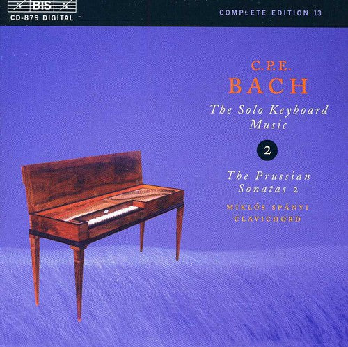 the album cover for Miklos Spanyi - Solo Keyboard II: Prussian Sonatas