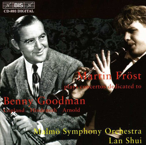 the album cover for Martin Frost - Concertos for Clarinet & String Orchestra