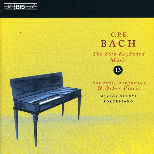 the album cover for Miklos Spanyi - Solo Keyboard Music 13