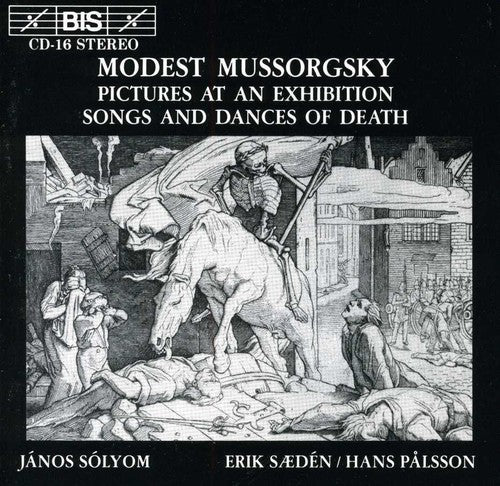 the album cover for Erik Saeden - Pictures at An Exibition