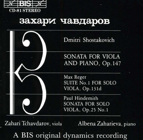 the album cover for Zahari Tchavdarov - Viola Sonata