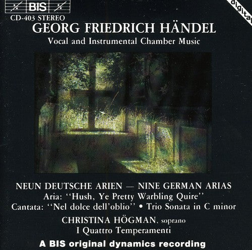 the album cover for Christina Hogman - 9 German Arias / Nel Dolce Dell'oblio