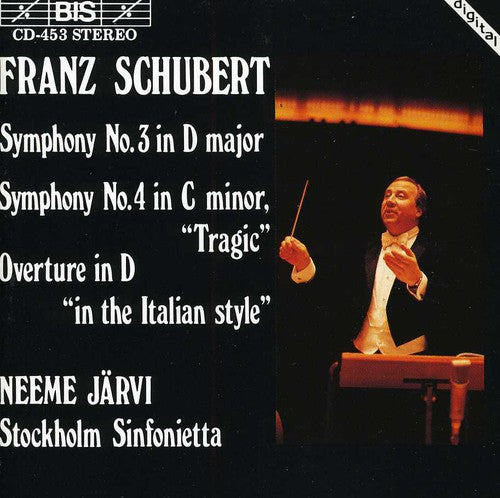 the album cover for Neeme Järvi - Symphonies 3 & 4