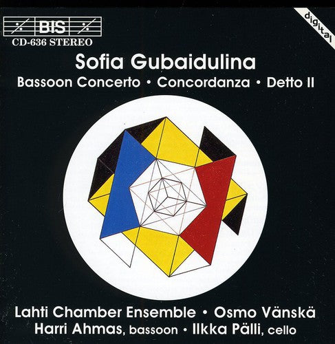 the album cover for Harri Ahmas - Concerto for Bassoon & Low Strings