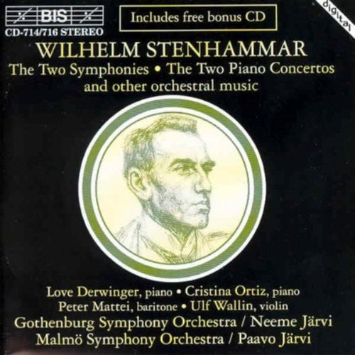 the album cover for Neeme Järvi - 2 Symphonies / 2 Piano Concertos