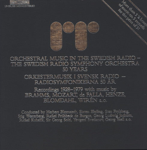 the album cover for Swedish Radio Symphony Orchestra - Swedish Radio Symphony Orchestra