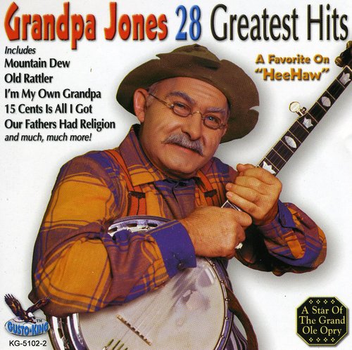 the album cover for Grandpa Jones - 28 Greatest Hits
