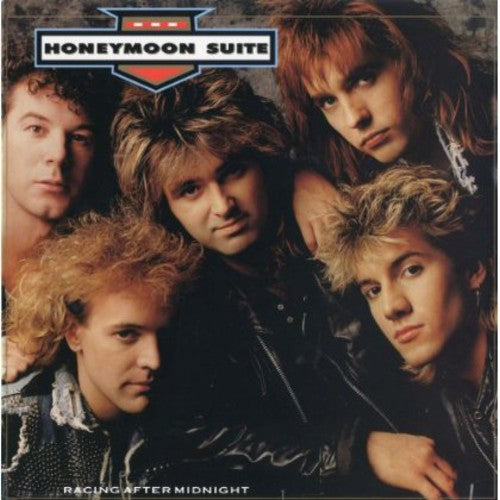 the album cover for Honeymoon Suite - Racing After Midnight