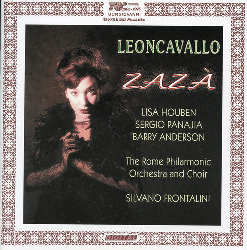 the album cover for Leoncavallo / Houben / Mastromarino / Frontalini - Zaza