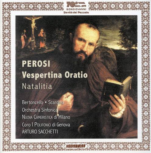 the album cover for Perosi / Bertoncello / Scardina / Coro I Polifonic - Vespertina Oratio / Oratorio Per Solo / Cori Ed