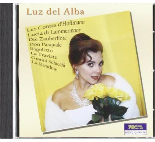 the album cover for Del Luz Alba - Soprano