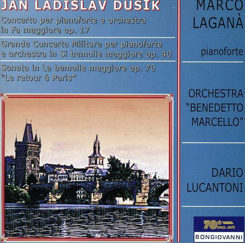 the album cover for Marco Lagana - Piano Concerto in F Op 17