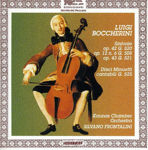 the album cover for Silvano Frontalini - Sinfonia in Re Magg Op 42 G 520