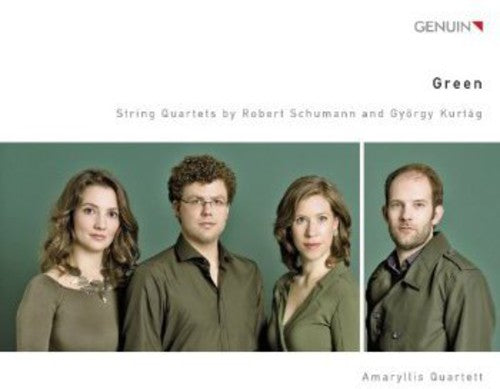 the album cover for Schumann / Amaryllis Quartett - Green: String Quartets
