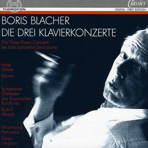 the album cover for Horst Göbel - Three Piano Concertos