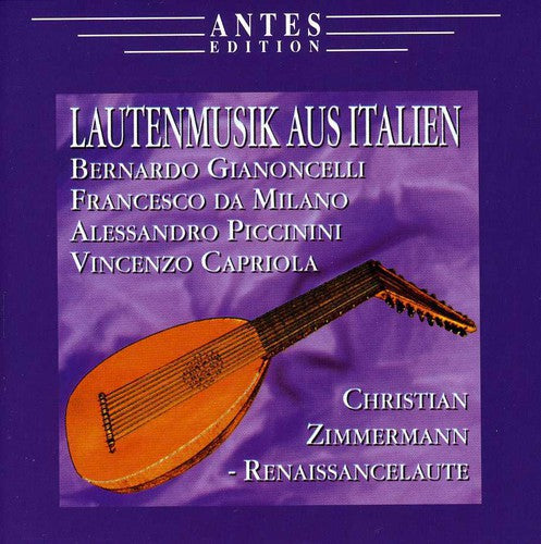 the album cover for Christian Zimmermann - Lautenmusik Aus Italien