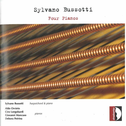 the album cover for Bussotti / Orvieto / Longobardi - Four Pianos
