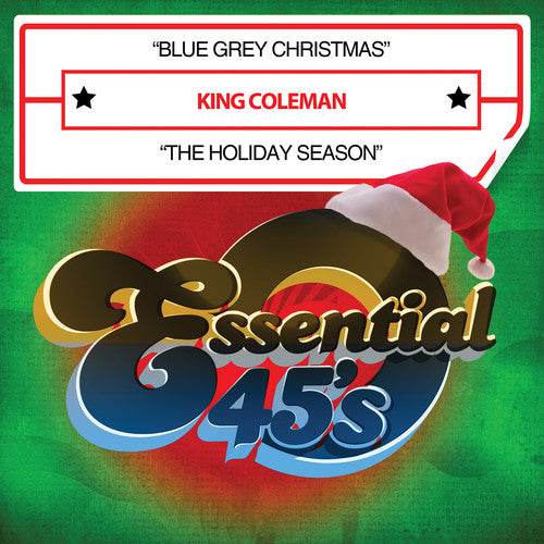 the album cover for King Coleman - Blue Grey Christmas / Holiday Season