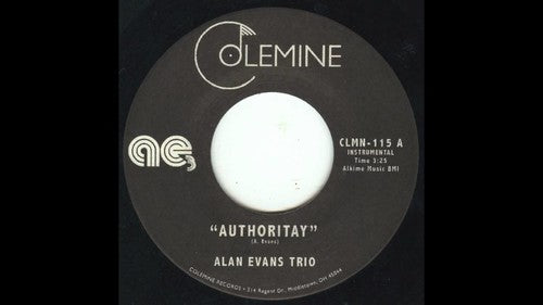 the album cover for Alan Evans - Authority/Drop Hop