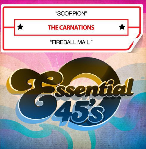 the album cover for The Carnations - Scorpion / Fireball Mail