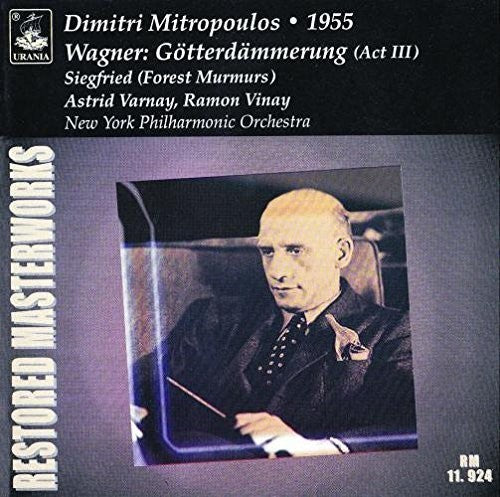 the album cover for Dimitri Mitropoulos - Gotterdaemmerung / Siegfried