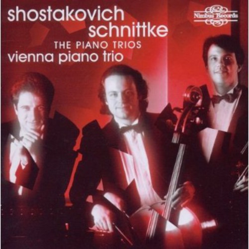 the album cover for SHOSTAKOVICH/SCHNITTKE - Piano Trios