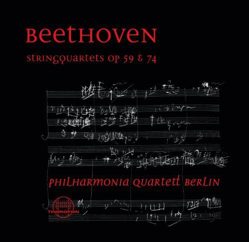 the album cover for Beethoven - Streichquartette Op 59 & 74
