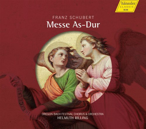 the album cover for Helmuth Rilling - Mass in a Flat Major D 678