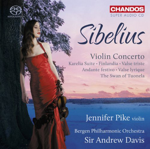 the album cover for Sibelius/Tchaikovsky - Violin Concerto